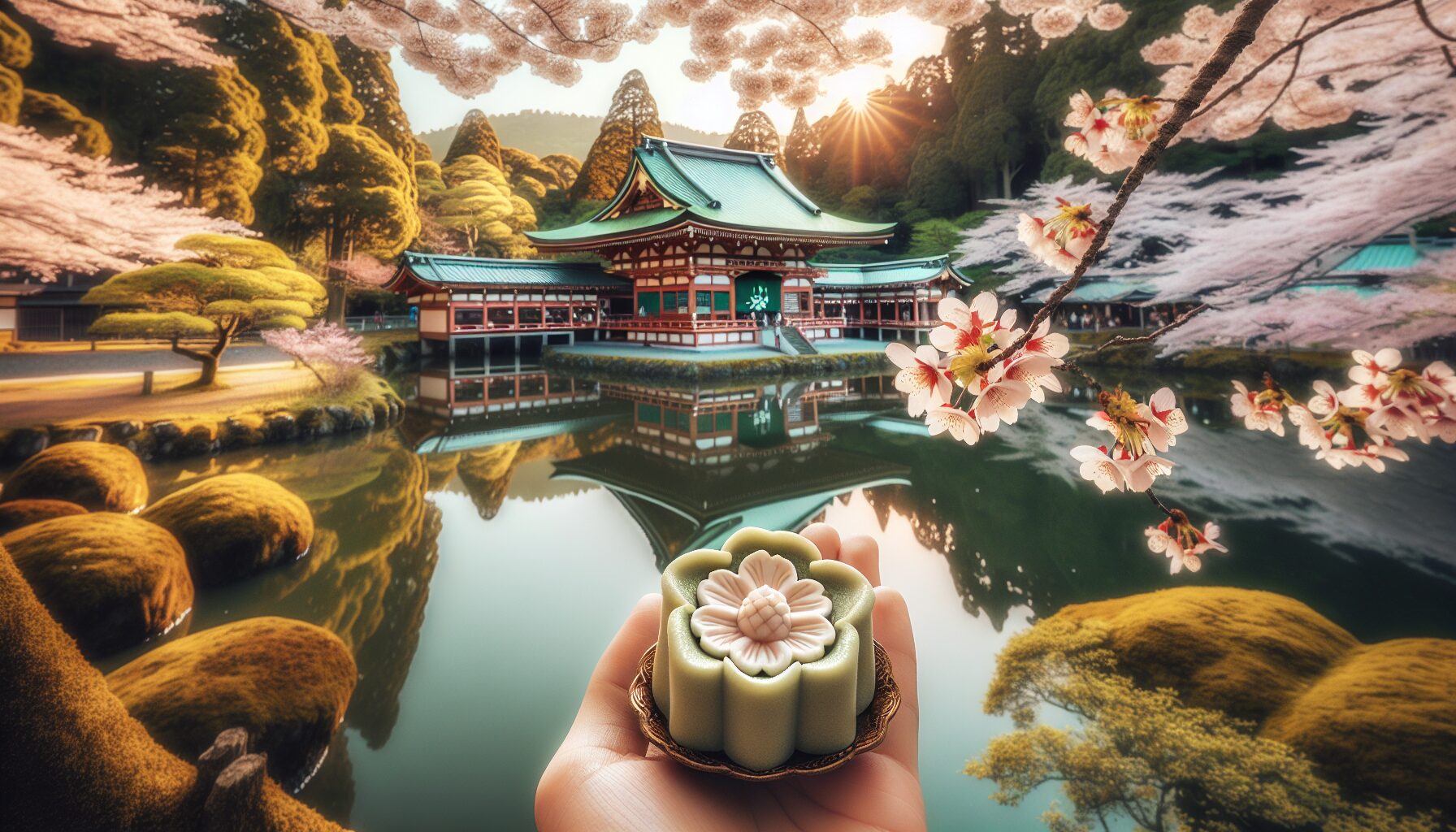 和菓子　伊勢神宮　神社　桜 image 3